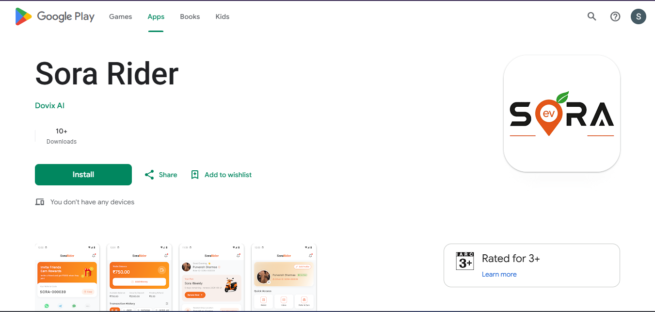 Sora Rider App